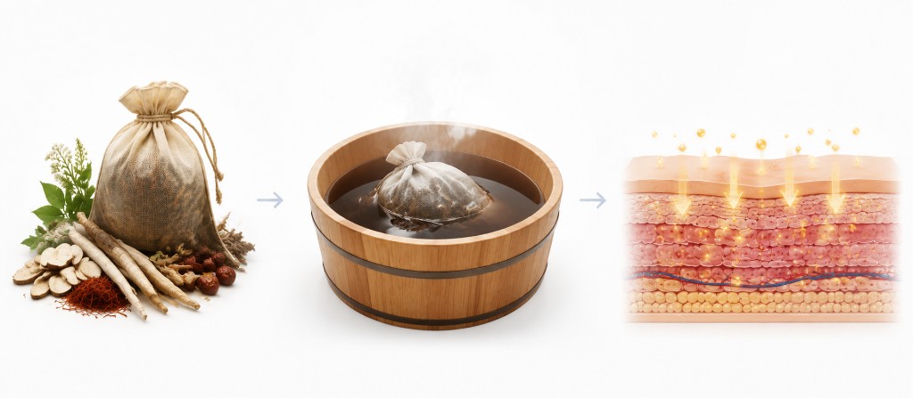 Herbal bath therapy mechanism of action